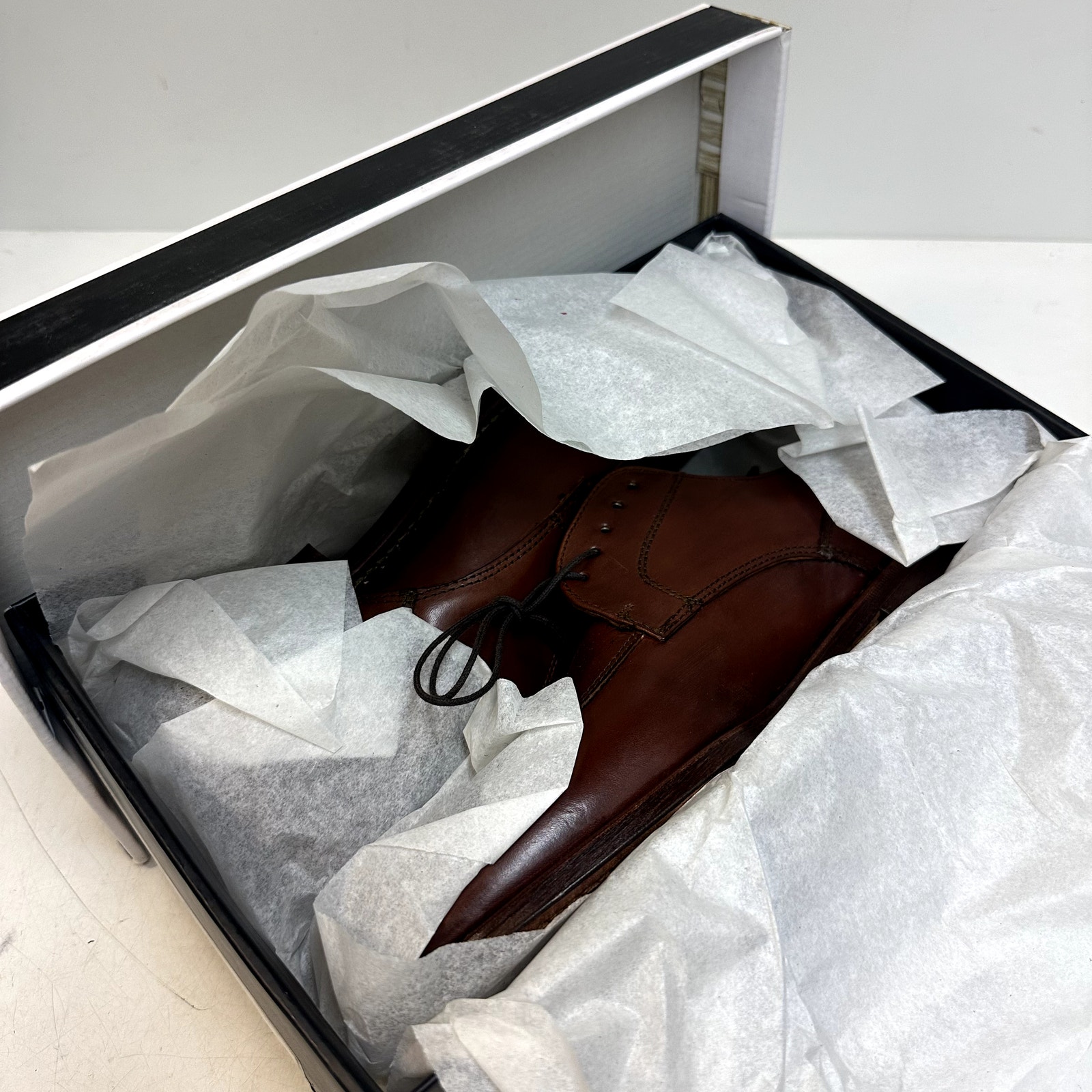 Nib Rancourt & Co. X Footjoy Split Toe Derby Dress Shoe Brown Calf 79206 7.5 D — image 3 of 8